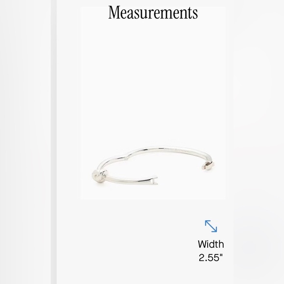 Kate Spade Silver Sailers Knot Hinge Brangle - Picture 5 of 8